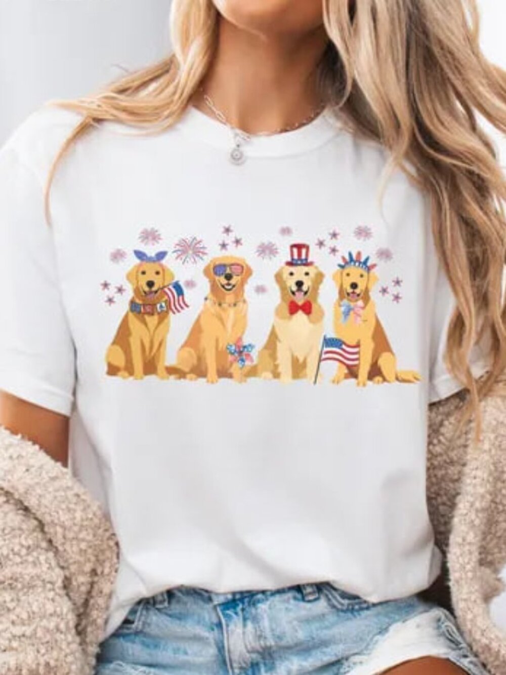 Happy 4th Of July Dog Shirt, Cute Dog Tee, Gift For Dog Lover